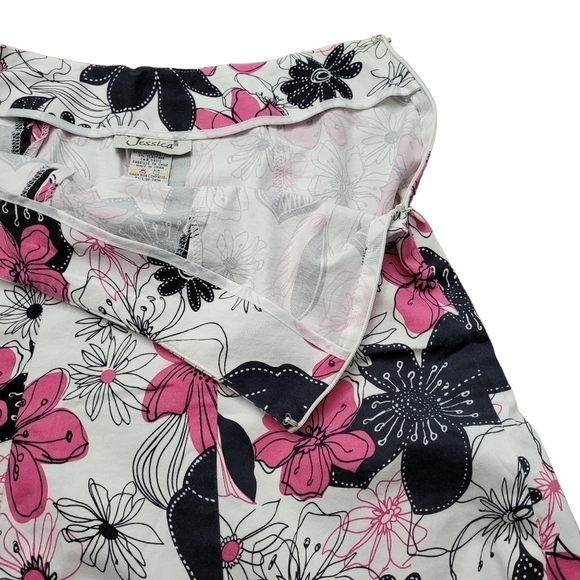 Floral Fit N Flare Midi Skirt Size 10 Vintage - Picture 5 of 10